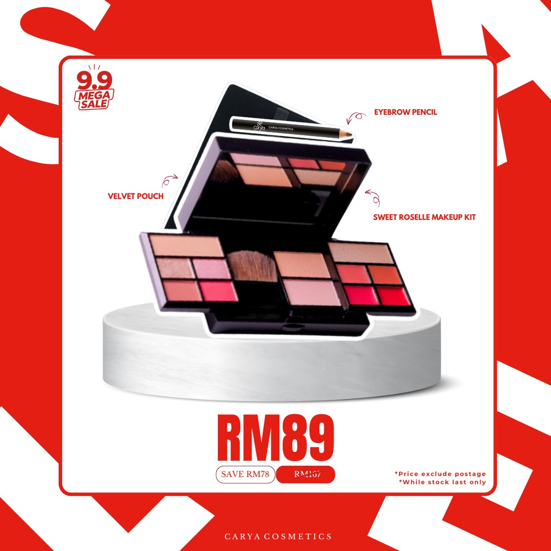 9.9 MEGA SALE SWEET ROSELLE MAKEUP KIT